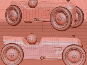 Toy Car Baghera 001 3D Модель