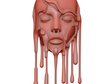 Golden Thoughts In Melt 3D Model