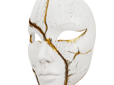Kintsugi-masker 3D Model