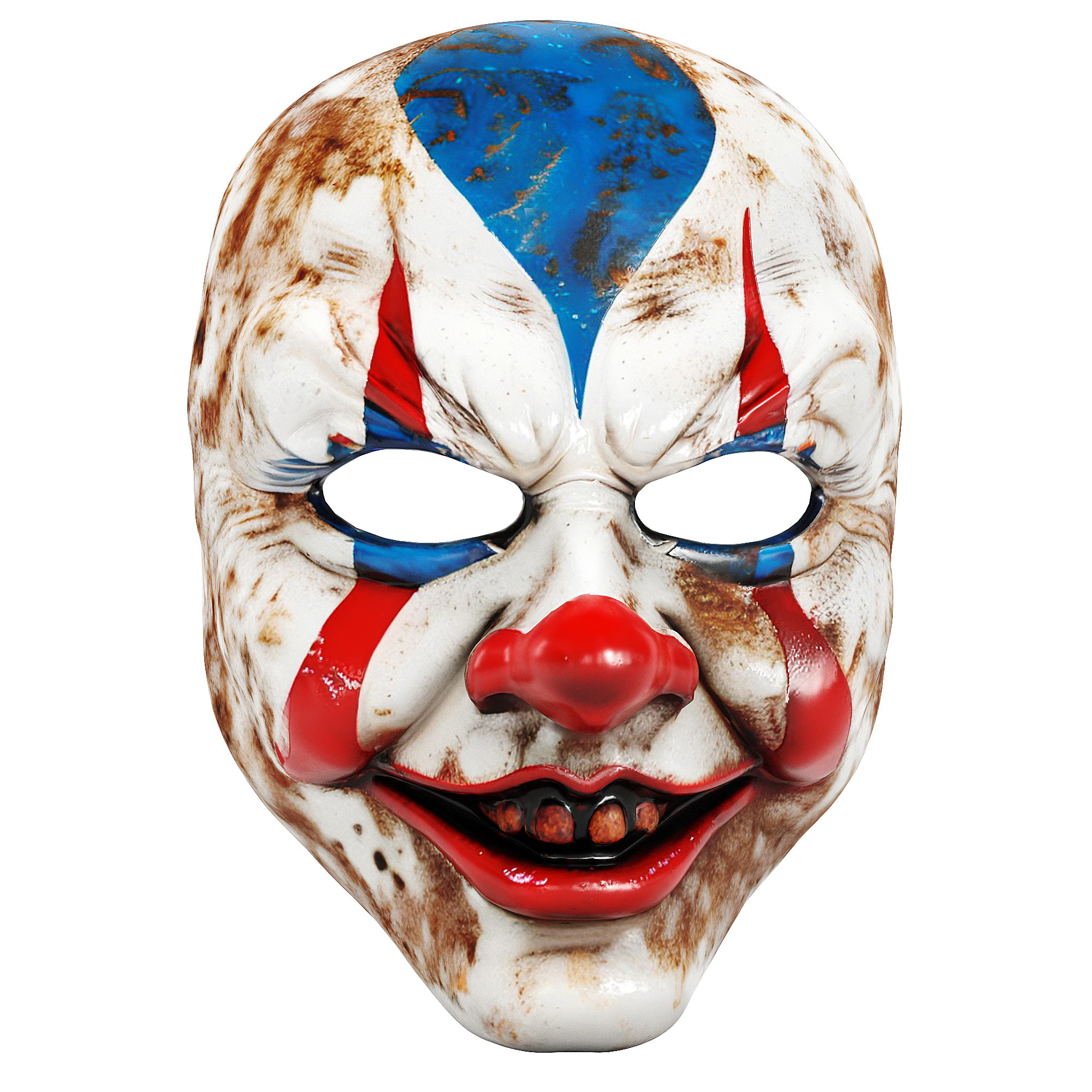 Mask Dirty Psycho Clown 3D Model .c4d .max .obj .3ds .fbx .stl .blend