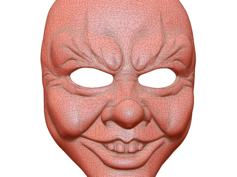Mask Dirty Psycho Clown 3D Model