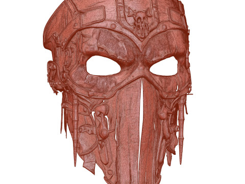 Woestenland oorlogsmasker 3D Model