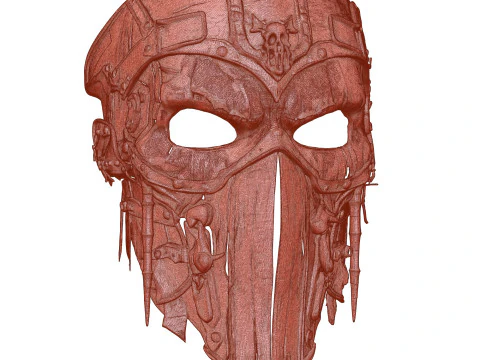 Maschera da guerra della zona desolata Modello 3D