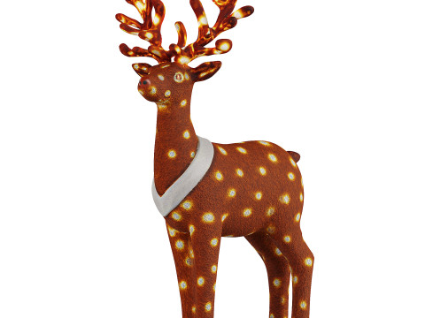 क्रिसमस रेनडियर सजावट 3D मॉडल