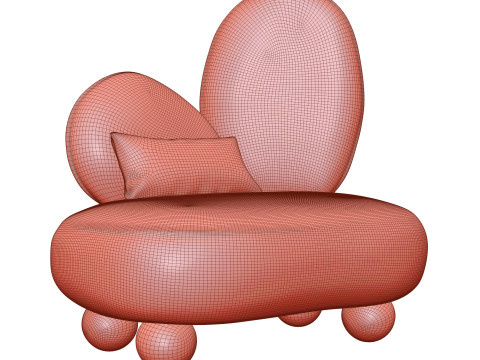 ボタニカルハーモニー ラウンジソファ 3Dモデル