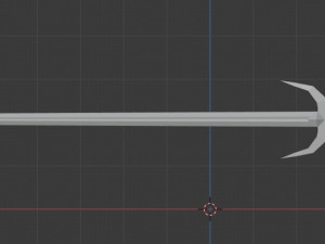 two-handed sword Model 3D