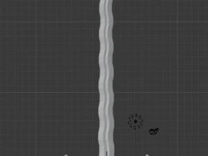 flamberge sword 3D Model