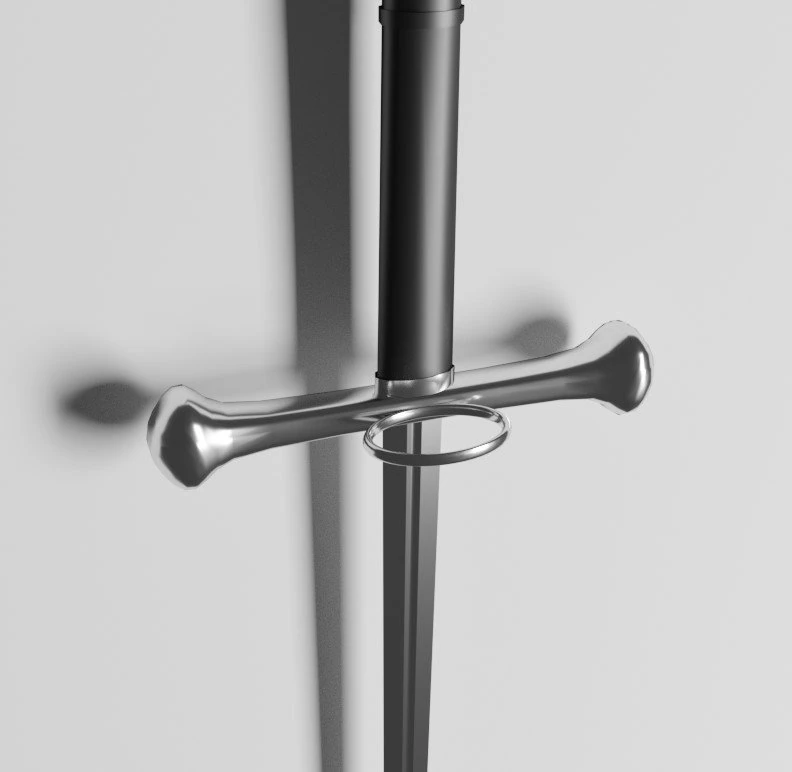 game ready longsword 3D Model .c4d .max .obj .3ds .fbx .stl .blend 