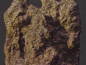 set of large desert rock formations 3D Model