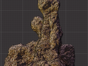 set of large desert rock formations 3D Model