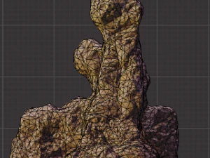 set of large desert rock formations 3D Model