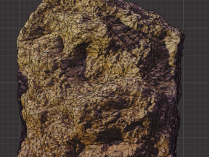 set of large desert rock formations 3D Model