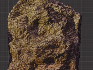 set of large desert rock formations 3D Model