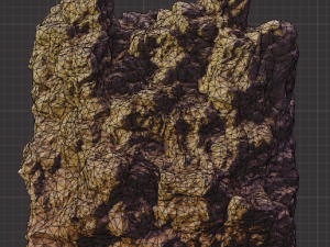 set of large desert rock formations 3D Model
