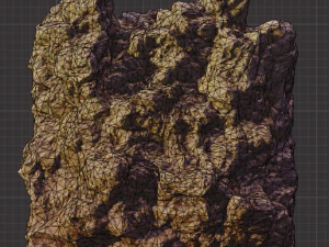 set of large desert rock formations 3D Model