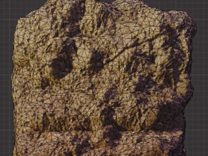 set of large desert rock formations 3D Model