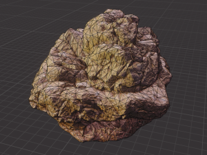 set of large desert rock formations 3D Model