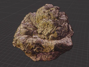 set of large desert rock formations 3D Model