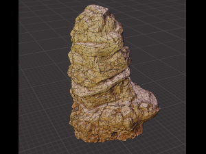set of large desert rock formations 3D Model