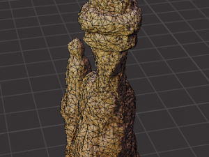 set of large desert rock formations 3D Model