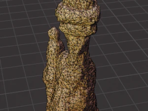 set of large desert rock formations 3D Model