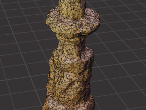 set of large desert rock formations 3D Model