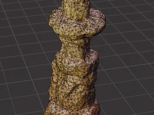 set of large desert rock formations 3D Model