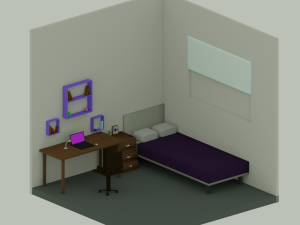 bedroom 3D 模型