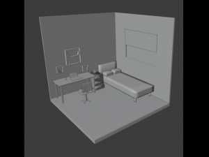 bedroom 3D 模型