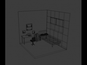 bedroom 3D 模型