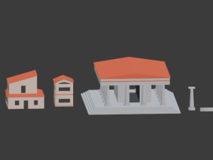 rome pack low-poly 3D 模型