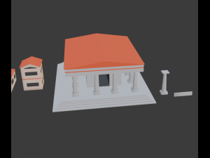 rome pack low-poly 3Dモデル
