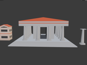 rome pack low-poly 3Dモデル