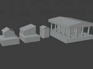 rome pack low-poly 3D Model