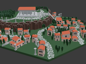 rome city lowpoly 3D Model