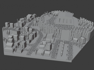 rome city lowpoly 3D Model