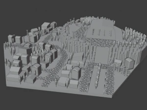 rome city lowpoly 3D Model