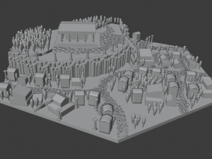 rome city lowpoly 3D Model