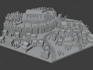rome city lowpoly 3D Model