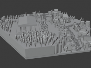 rome city lowpoly 3D Model