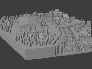 rome city lowpoly 3D Model