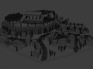rome city lowpoly 3D Model