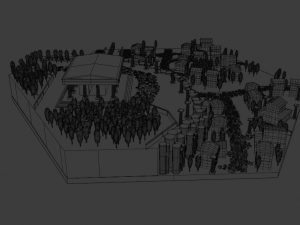 rome city lowpoly 3D Model