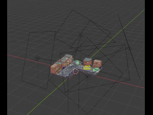 zombie shootout lowpoly 3D Model