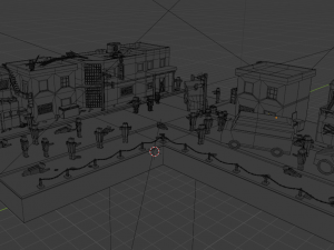 zombie shootout lowpoly 3D-Modell