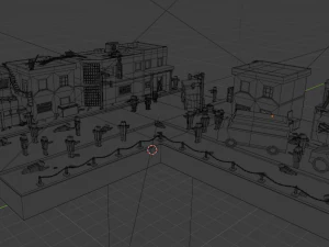 zombie shootout lowpoly 3D Model