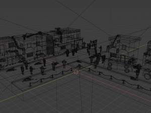 zombie shootout lowpoly 3D-Modell