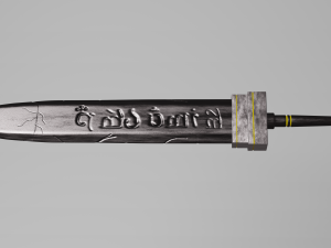 medieval sword Model 3D