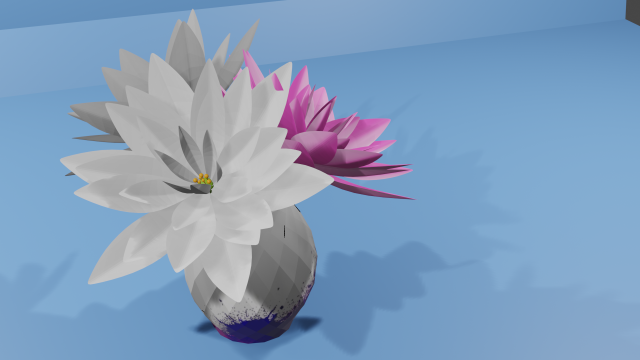 pink and white flowers Modelo 3D .c4d .max .obj .3ds .fbx .stl .blend 