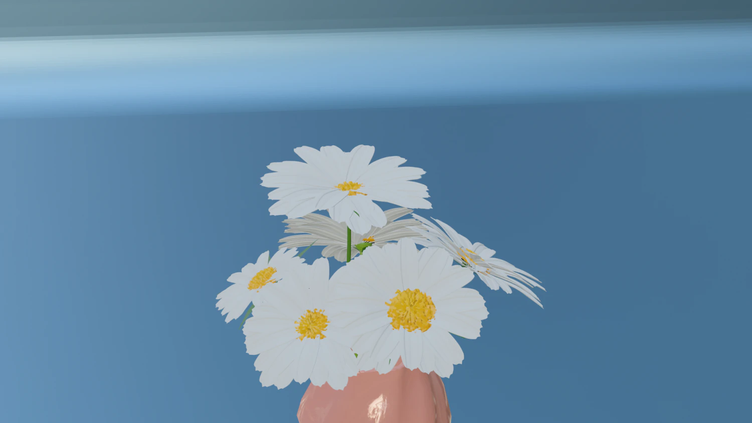 white flowers 3D Model .c4d .max .obj .3ds .fbx .stl .blend 